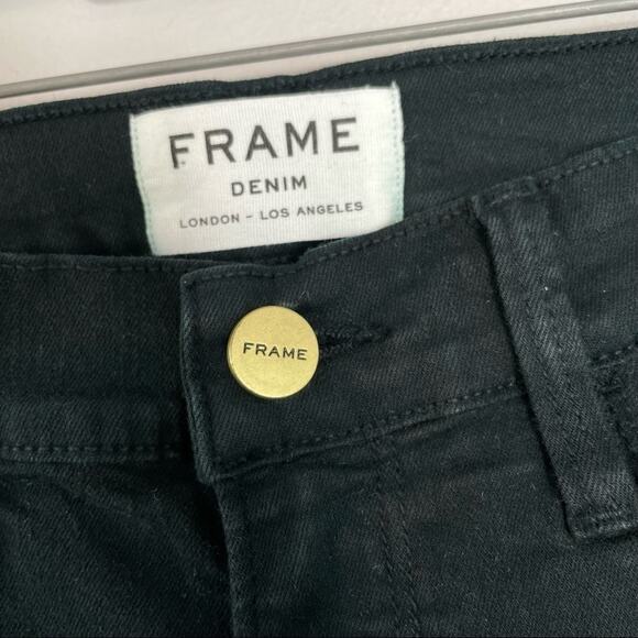 FRAME Skinny Jeans Womens Size 26 Green Distressed Destroyed Grunge Rocker Punk - Picture 8 of 11